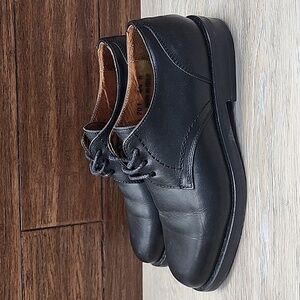 Coach Womens #201 Italian Leather Classic Plain Toe Lace Up Oxford Black Sz 6.5M